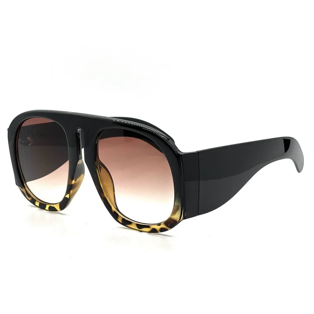Round Sunglasses Men Women Oversized Frame Retro Sunglasses UV400 Luxury‎ Shades